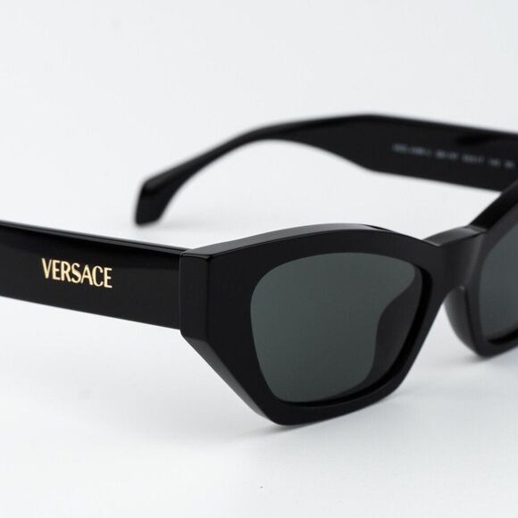 Versace Women Sunglasses Black Grey Cat Eye VE4488U GB1/87 NEW AUTHENTIC main image 8